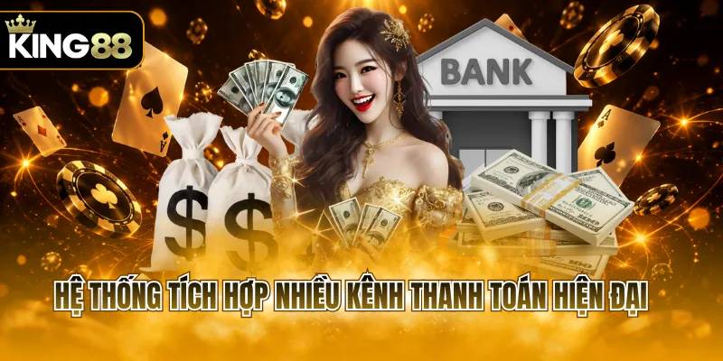 Hệ thống tích hợp nhiều kênh thanh toán hiện đại 